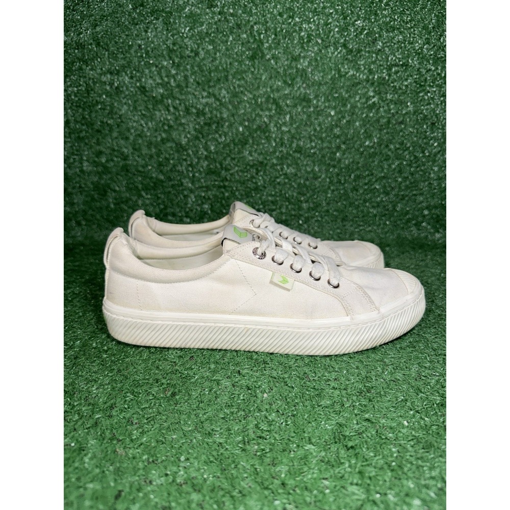 Cariuma OCA‎ Low Womens Size 7.5 Mens 6 White Canvas Skate Shoes Casual Sneakers